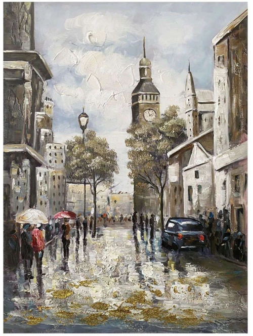 Πίνακας Καμβάς Λονδίνο 15-00-23557 60x80cm Multi Marhome Κάθετοι Καμβάς