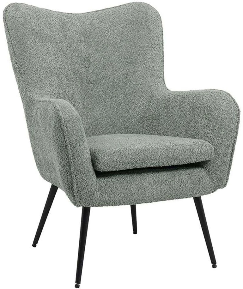 Πολυθρόνα Ivanna 370-124-053 69x68x90cm Mint-Black
