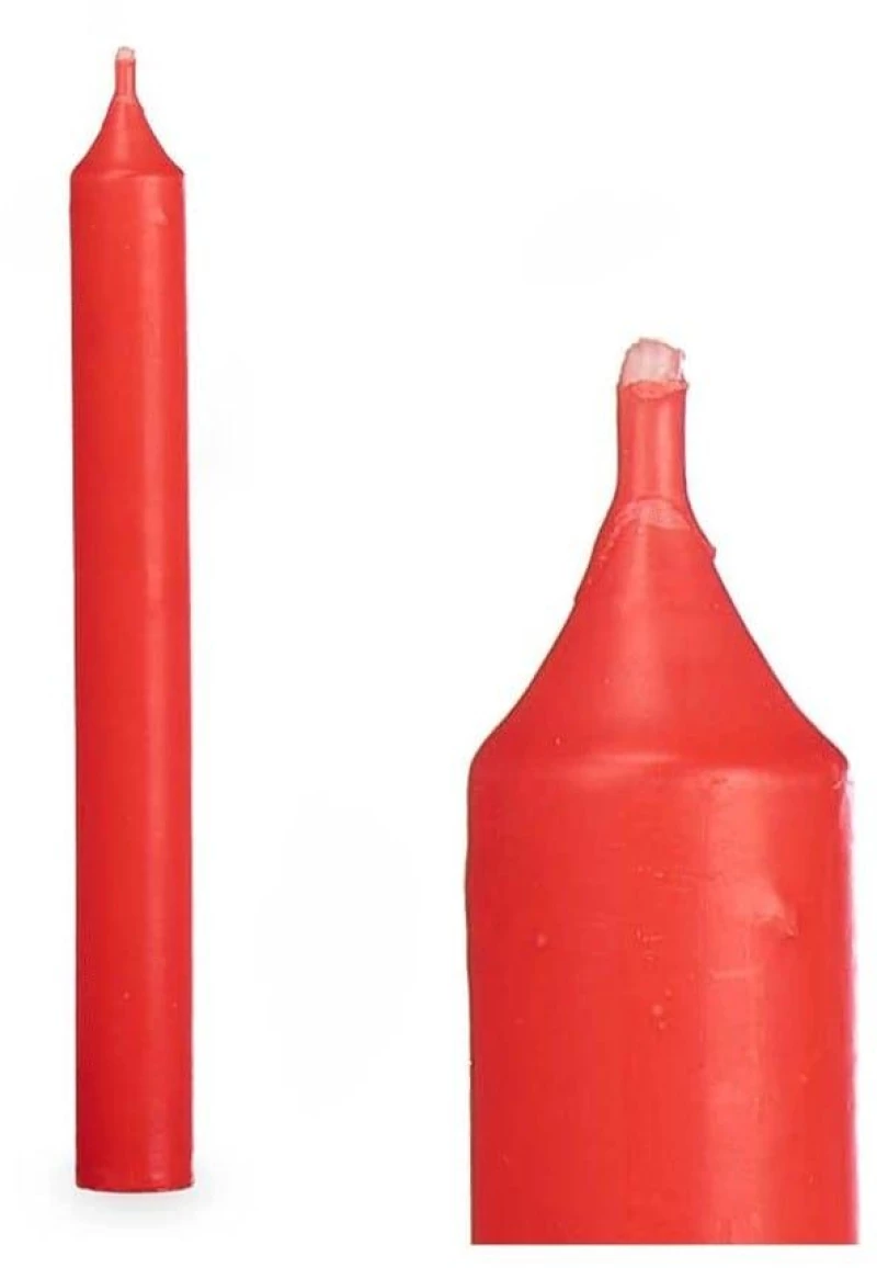 Κερί Κηροπήγιου (Σετ 6Τμχ) 029.92416 15cm Red Κερί