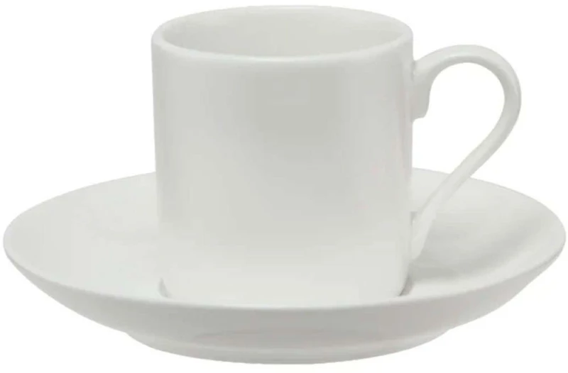 Φλυτζάνι Espresso Με Πιατάκι Straight White Basics WBA0134 100ml White Maxwell&Williams Πορσελάνη