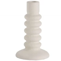 Κηροπήγιο AH-AX24042 11x18,5cm White Andrea House Κεραμικό