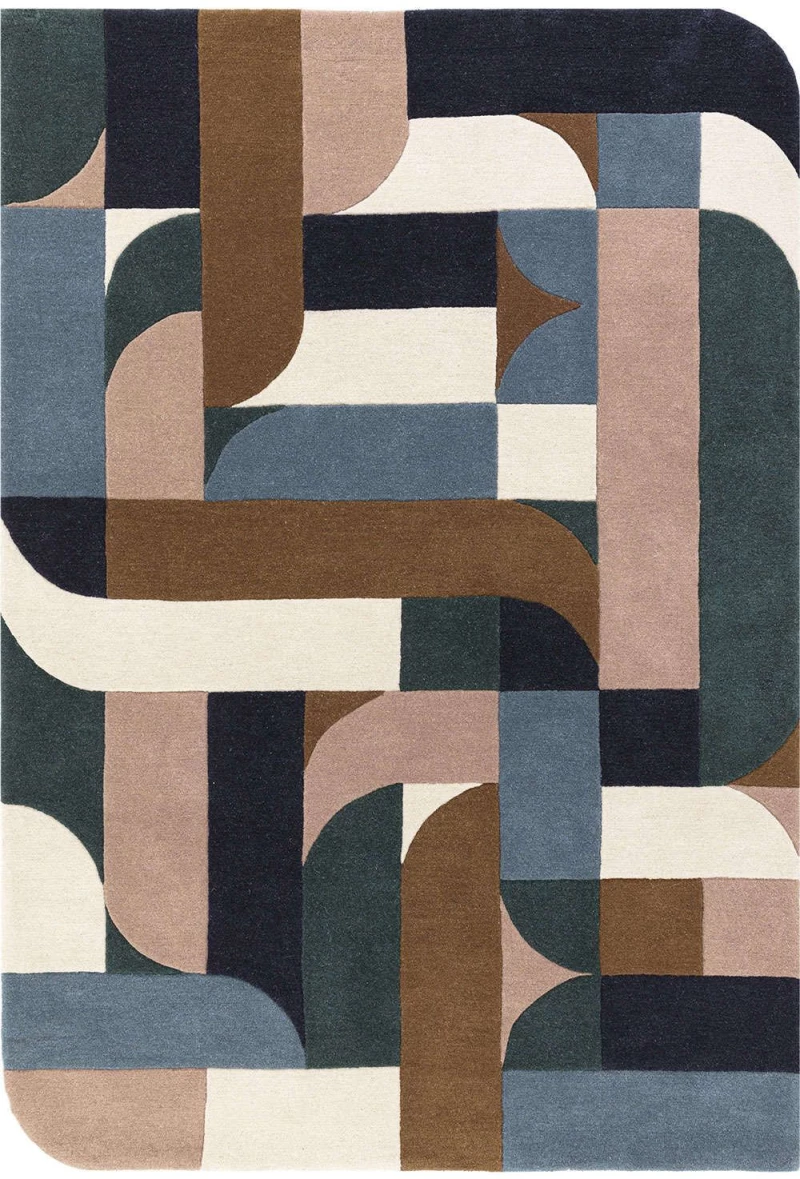 Χαλί Matrix 89 Klotski Teal Asiatic London 200X300cm