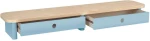 Βάση Στήριξης Οθόνης Με Συρτάρια Jubi JUBIMS2D13 109x24x13cm Natural-Light Blue