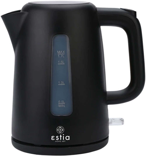 Βραστήρας Intense 06-24598 20,8x17x22,4cm 1,7lt 2200W Black Estia Πλαστικό