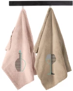 Πετσέτες Κουζίνας Gourmet 27 (Σετ 2τμχ) Beige-Pink Guy Laroche 35x50cm Microfiber