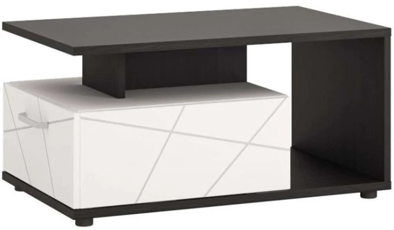 Τραπεζάκι Σαλονιού Marghera 162311769 100x64x45cm Black-White