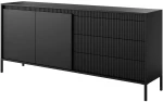 Μπουφές Silvio 162762169 187,1x39,5x81,4cm Black Μοριοσανίδα, Μέταλλο