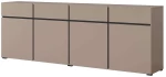 Μπουφές Orwell I 162693289 225x40x78cm Beige-Black Μοριοσανίδα