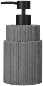 Δοχείο Κρεμοσάπουνου Wire 02-25779 8,5x18,2cm Grey Estia Πολυρεσίνη