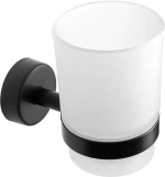 Ποτηροθήκη Moderno 250155 Black Mat Karag Ανοξ.Ατσάλι,Γυαλί