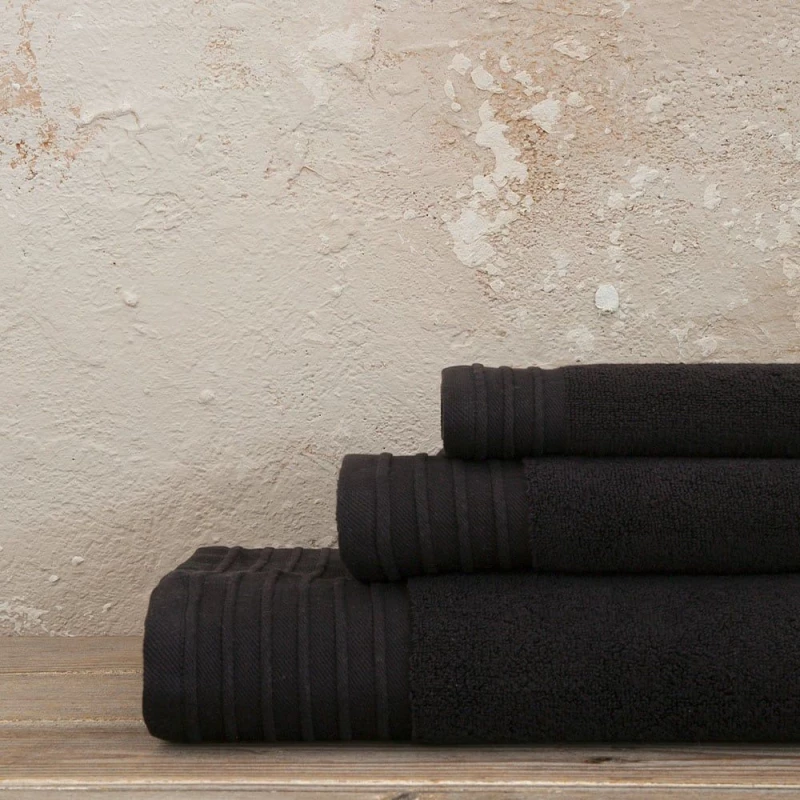 Πετσέτα Feel Fresh Total Black Nima Προσώπου 50x100cm 100% Βαμβάκι