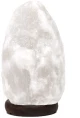 Φωτιστικό από Αλάτι Ιμαλαΐων Λευκό σε σχήμα Βράχου Crystal Rock Himalayan Salt Lamp 20cm