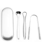 Set Ξύστρες Γλώσσας Stainless Steel Cleaning Tongue Tools, 3τμχ