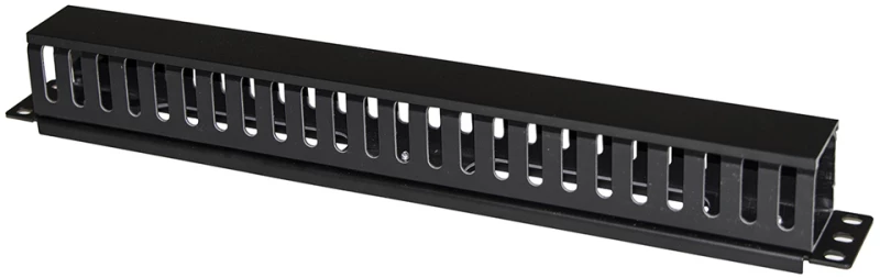POWERTECH cable management NETW-0029 για rack 19"/1U, πλαστικό, μαύρο
