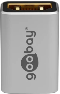 GOOBAY αντάπτορας HDMI 72008, Ethernet, 8K/60Hz, 4K/120Hz, 48 Gbps, γκρι
