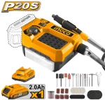 Δράπανο Μίνι Μοντελισμού Μπαταρίας 20V CMGLI20011 INGCO
