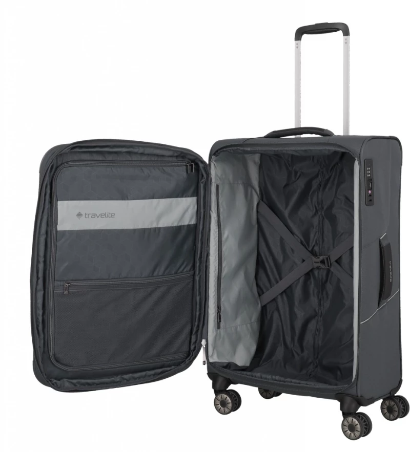 ΒΑΛΙΤΣΑ  ΥΦΑΣΜΑΤΙΝΗ ΜΕΣΑΙΑ TRAVELITE SKAII SPINNER 92648-04 Γκρι