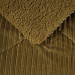 Κουβερτοπάπλωμα sherpa υπέρδιπλο λαδί 220x240cm Das Home 1180