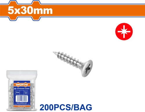 WADFOW Νοβοπανόβιδα γαλβανιζέ 5 Χ 30mm 200 τεμάχια (WXS595A06)