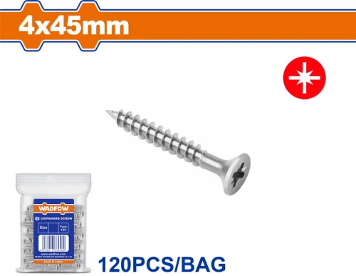 WADFOW Νοβοπανόβιδα γαλβανιζέ 4 Χ 45mm 120 τεμάχια (WXS593A09)