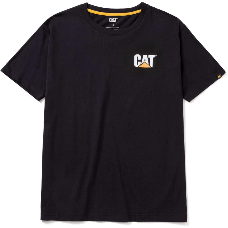 Μπλούζα κοντομάνικη μαύρη CAT Trademark L W05324