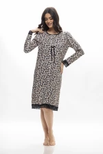 Γυναικείο νυχτικό Galaxy - Animal print - Midi - Regular Fit - Cotton