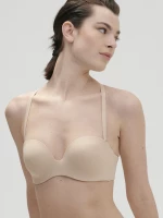 Γυναικείο Strapless σουτιέν Simone Pérèle - Μπεζ - Χωρίς ραφές - Cup C D E F - Polyurethane - Regular Fit