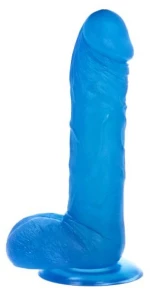 Lucio Transparent Blue Dildo