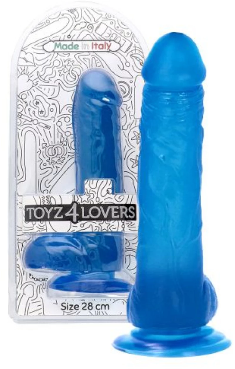 Lucio Transparent Blue Dildo
