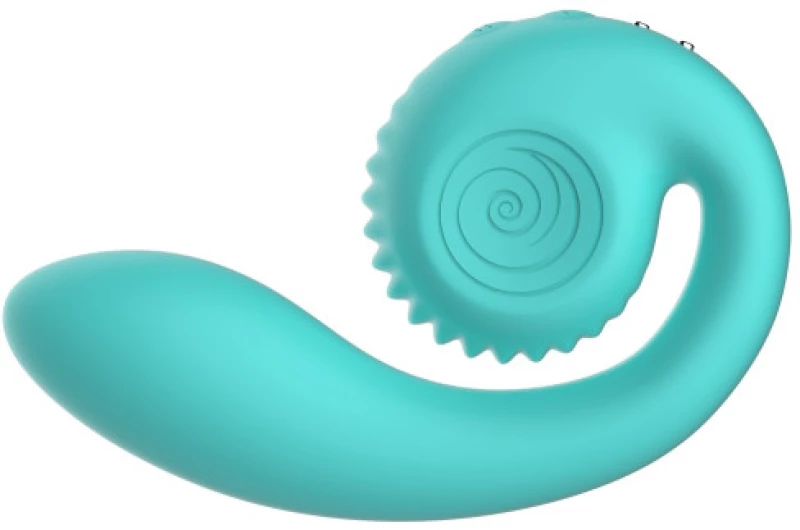 Κοχλίας διπλός δονητής Snail Vibe Gizi Τιρκουά
