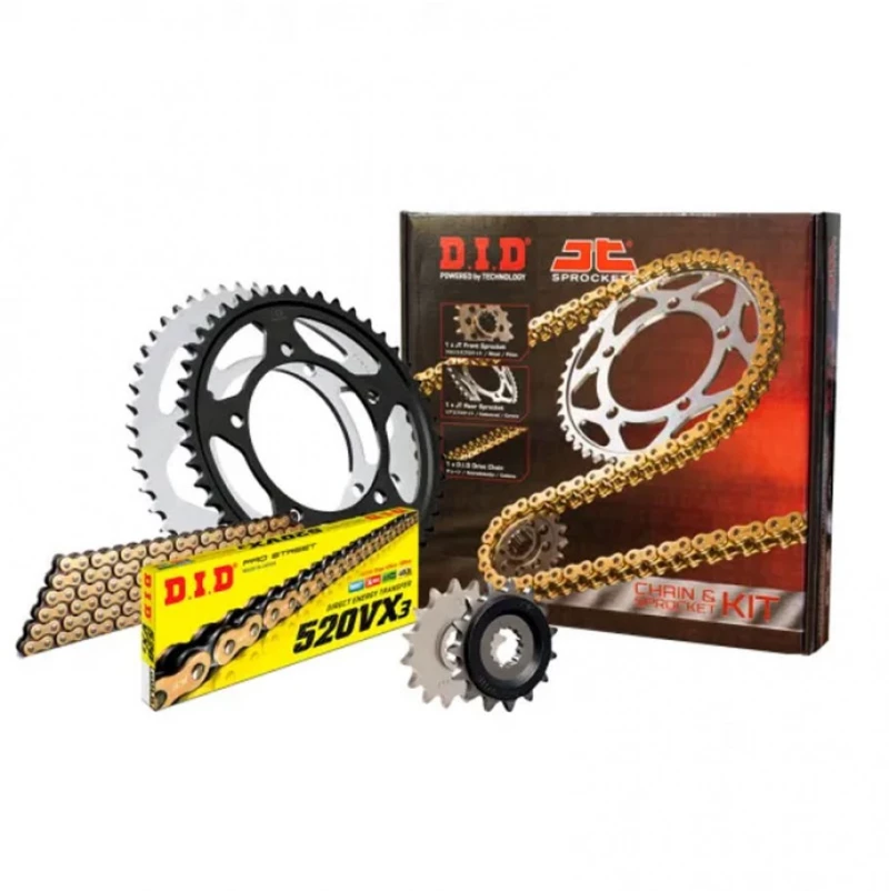 DID-JT Κιτ Αλυσίδα & Γρανάζια Honda CB 500 X 13-18 Gold