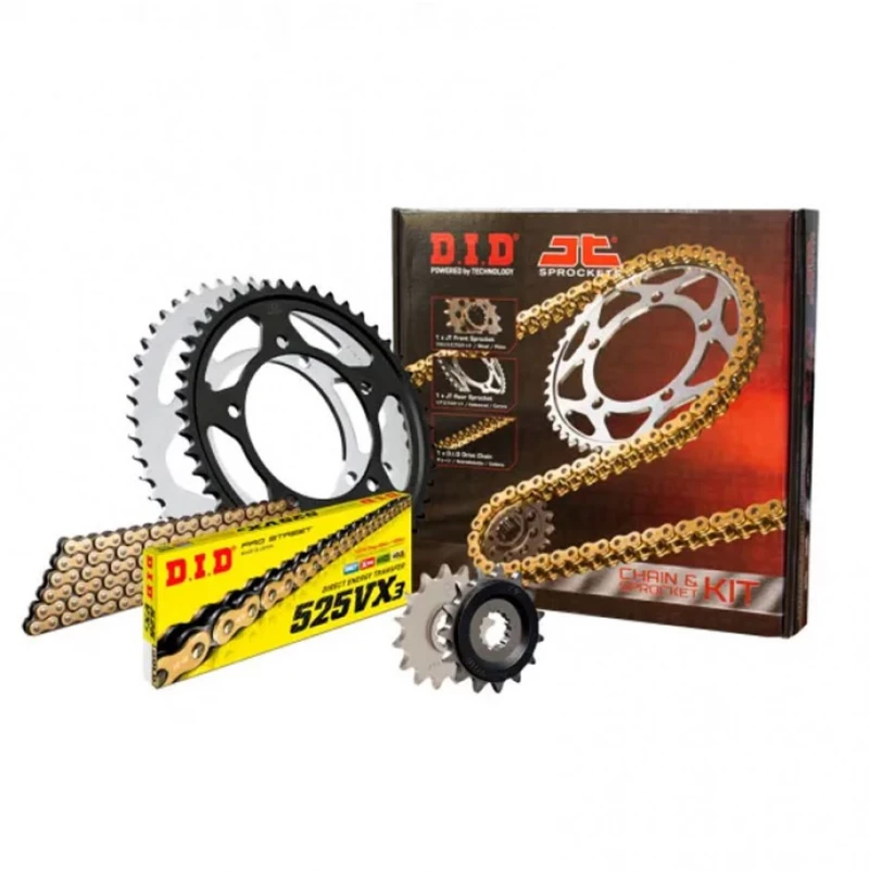 DID-JT Κιτ Αλυσίδα & Γρανάζια Yamaha MT-07 14-16 Gold