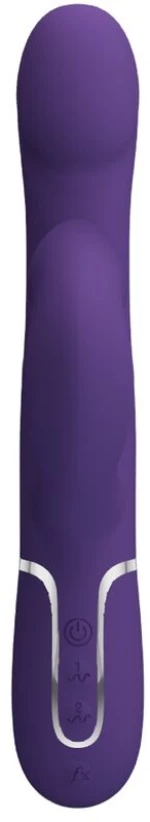 PRETTY LOVE - ZALIN RABBIT VIBRATOR PEARLS 4 IN 1 PURPLE