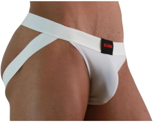 BURN - 007 JOCK LYCRA WHITE