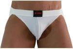 BURN - 007 JOCK LYCRA WHITE