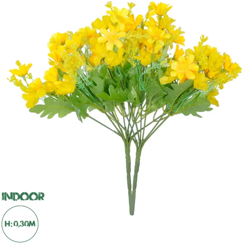 GloboStar® Artificial Garden CHRYSANTHEMUM BRANCH 21134 Τεχνητό Διακοσμητικό Κλαδί Χρυσάνθεμου Y30cm Σετ 2 τεμαχίων