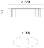 Spotlight ΧΩΝΕΥΤΟ LED ΟΡΟΦΗΣ 30W 3000K (5835)