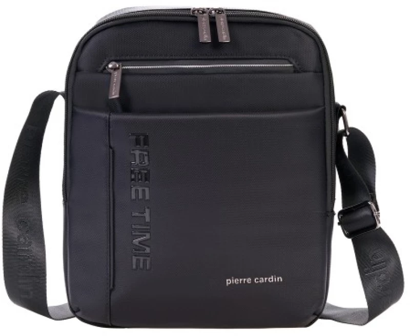 PIERRE CARDIN τσαντακι ωμου σε μαυρο χρωμα 06-8021-black