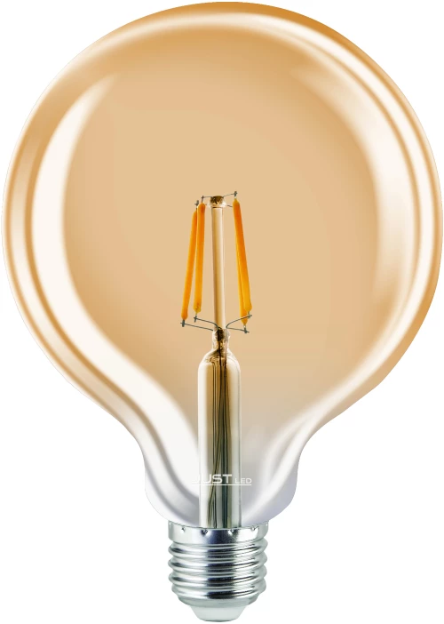 JUST LED JUSTLed-LED Filament Ε27 G125 12W 3000K Θερμό Amber (B271212201)