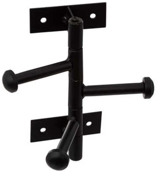 Κρεμάστρα τοίχου περ/μενη μεταλλικό μαύρη 9,5x7x14,5cm