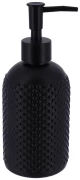 Dispenser γυάλινο μαύρο dots 410ml/Φ7 H 19 cm
