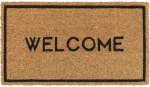 Ποδόμακτρο κοκοφοίνικας/pvc  welcome  33x60cm