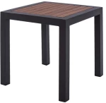 ΤΡΑΠΕΖΙ ΑΛΟΥΜΙΝΙΟΥ SABRA HM5403.02 ΓΚΡΙ ΜΕ POLYWOOD 45Χ45X45,5 εκ.