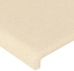 vidaXL Κεφαλάρι με Πτερύγια Κρεμ 203x23x118/128 εκ. Υφασμάτινο