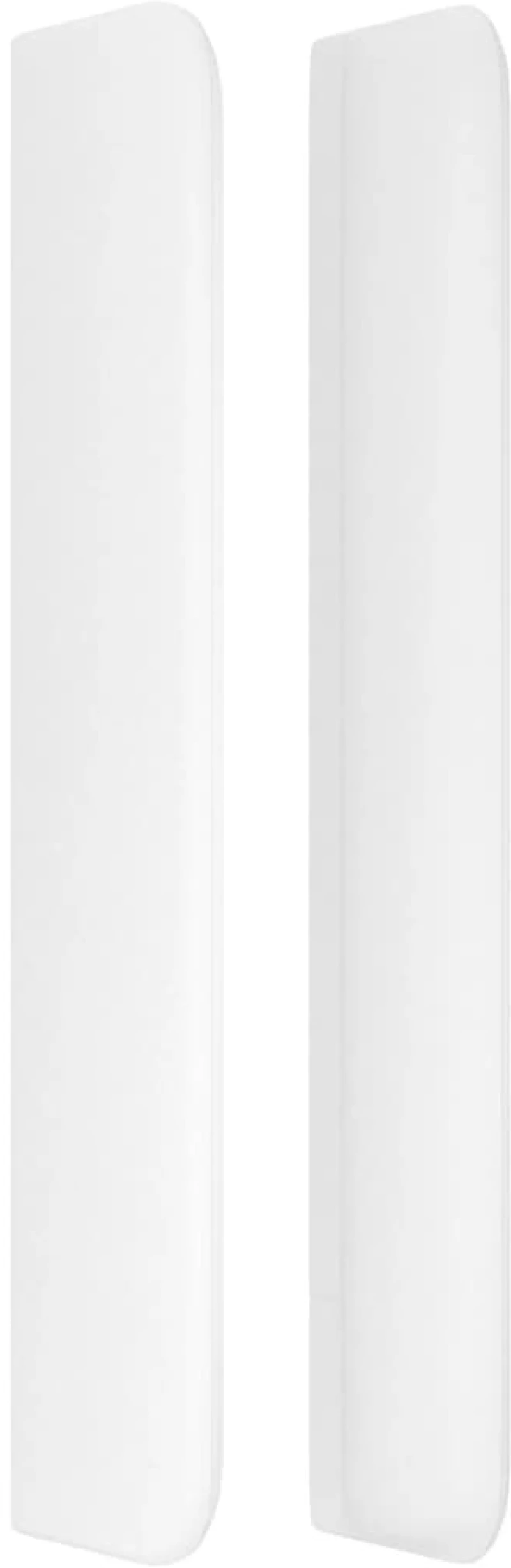 vidaXL Κεφαλάρι με Πτερύγια Λευκό 93x16x118/128 εκ. Συνθ. Δέρμα