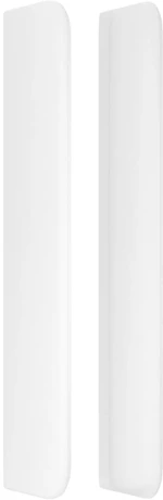 vidaXL Κεφαλάρι με Πτερύγια Λευκό 93x16x118/128 εκ. Συνθ. Δέρμα