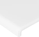 vidaXL Κεφαλάρι με Πτερύγια Λευκό 93x16x118/128 εκ. Συνθ. Δέρμα