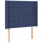 vidaXL Κεφαλάρι με Πτερύγια Μπλε 93x16x118/128 εκ. Υφασμάτινο