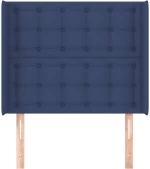 vidaXL Κεφαλάρι με Πτερύγια Μπλε 93x16x118/128 εκ. Υφασμάτινο