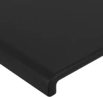 vidaXL Κεφαλάρι Κρεβατιού LED Μαύρο 200x5x118/128 εκ